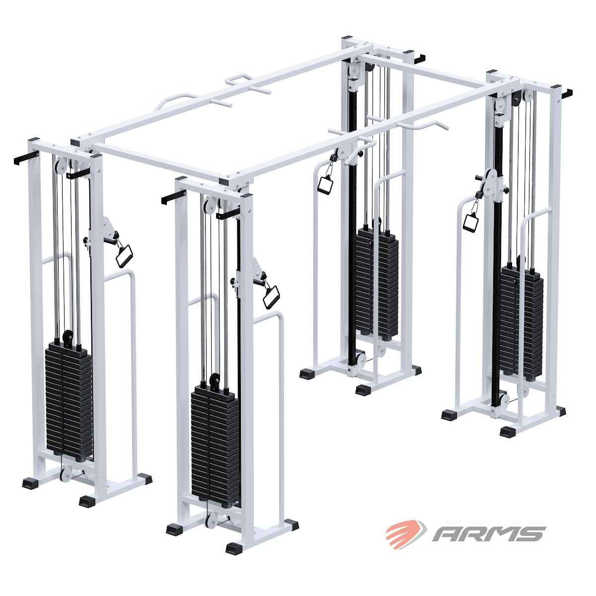 Двойной кроссовер на базе блочной рамы (стек 4х100кг) AR081.4х100
