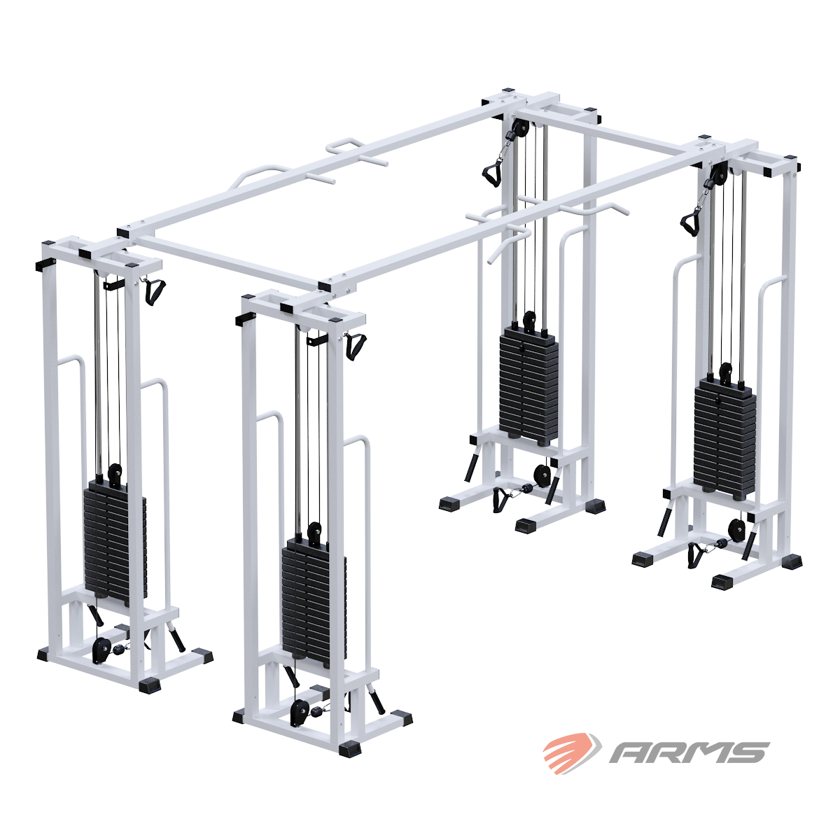 Двойной кроссовер на базе реабилитационного тренажера (стек 4х75 кг) AR083.4х75