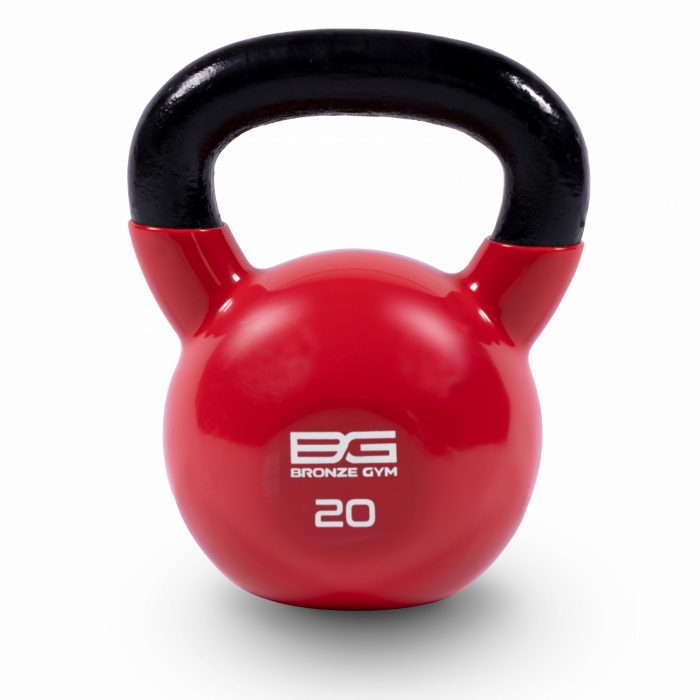 Гиря BRONZE GYM в виниловой оболочке 20 кг — изображение 1