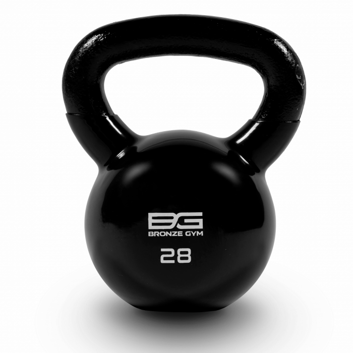 Гиря BRONZE GYM в виниловой оболочке 28 кг — изображение 1