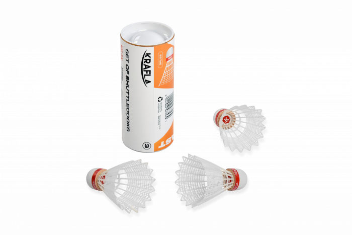 Комплект воланов для бадминтона KRAFLA SH-W300F (3 шт) — изображение 1