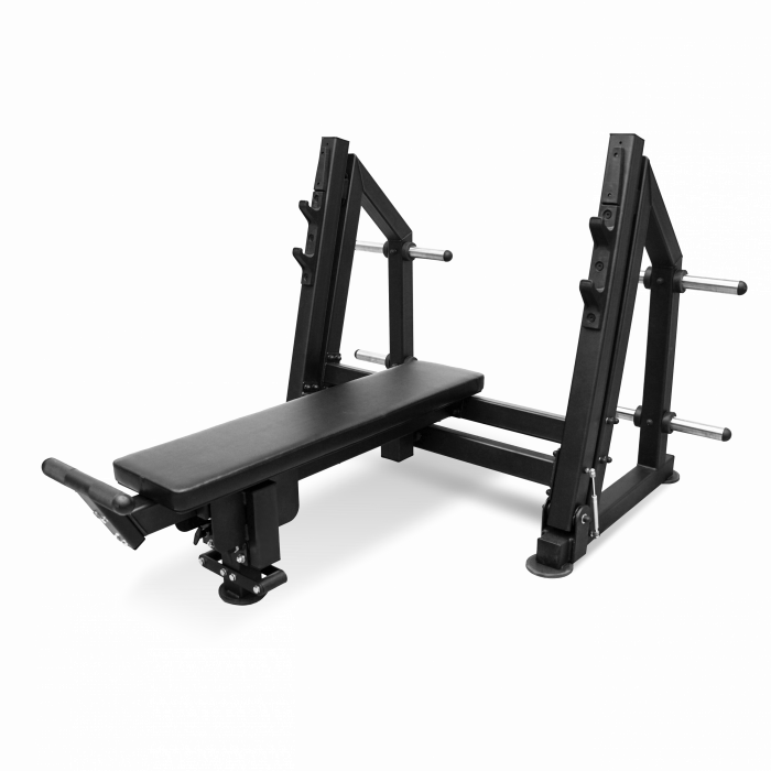 Скамья для жима лёжа с доводчиком, упором и подставкой для ног BRONZE GYM PARTNER ML-901 — изображение 1