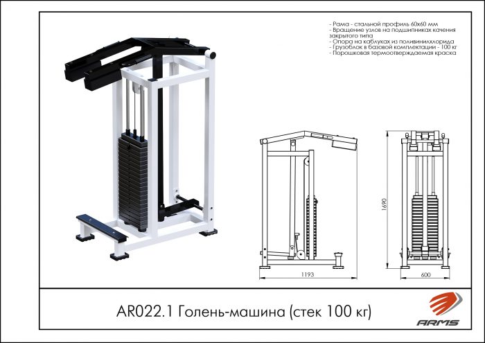 Голень-машина (стек 100кг) — изображение 2