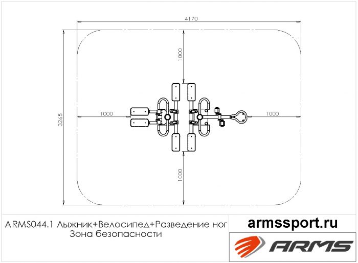 Лыжник+Велосипед+Разведение ног — изображение 3
