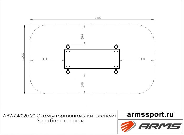 Скамья горизонтальная (эконом) — изображение 3