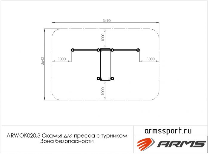 Скамья для пресса с турником — изображение 4