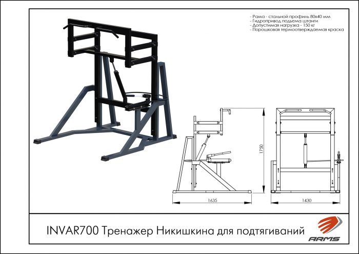 INVAR700 Тренажер Никишкина для подтягиваний — изображение 2