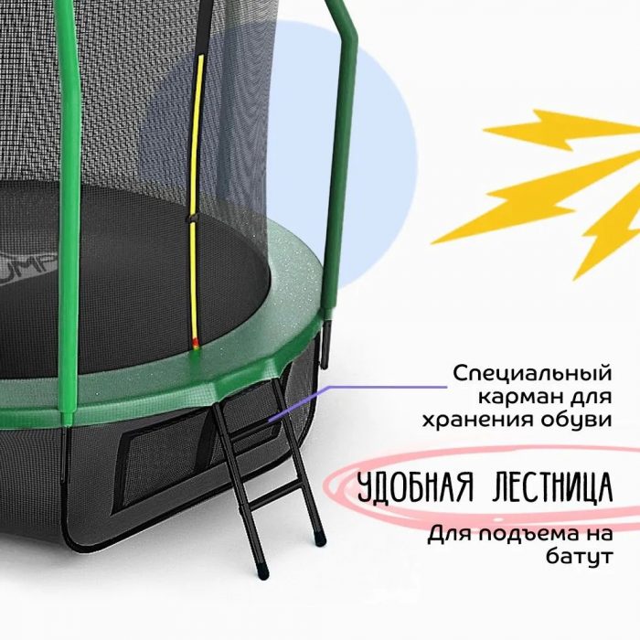Батут с защитной сеткой KedaJump Jumpinator 14FT — изображение 2