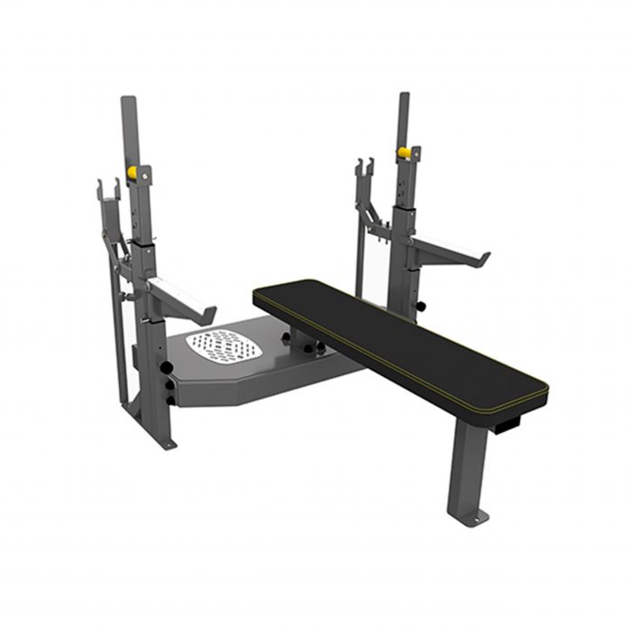 Скамья-стойка домкратная для жима лежа со страховочными упорами Olimpic Bench — изображение 1
