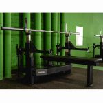Скамья-стойка домкратная для жима лежа со страховочными упорами Olimpic Bench — изображение 7