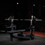 Скамья-стойка домкратная для жима лежа со страховочными упорами Olimpic Bench — изображение 2