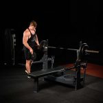 Скамья-стойка домкратная для жима лежа со страховочными упорами Olimpic Bench — изображение 6
