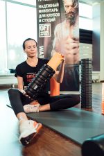 Цилиндр массажный 33 x 14 см черный двойной — изображение 7