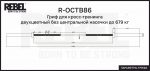 Гриф для кросс-тренинга двухцветный без центральной насечки до 679 кг REBEL — изображение 5