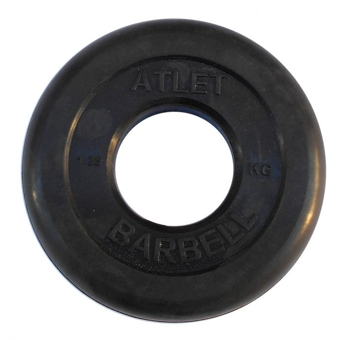 Диск обрезиненный BARBELL ATLET 1.25 кг / диаметр 51 мм — изображение 1