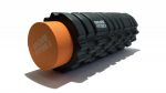 Цилиндр массажный 33 x 14 см черный двойной — изображение 2