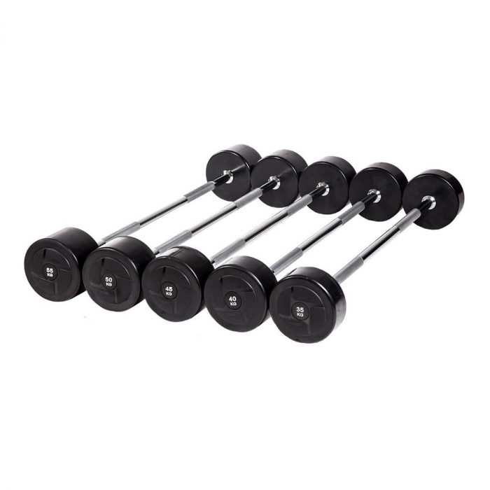 Набор прямых штанг POWER (шаг 5 кг, 5 шт) PROFI-FIT 35-55 кг — изображение 1