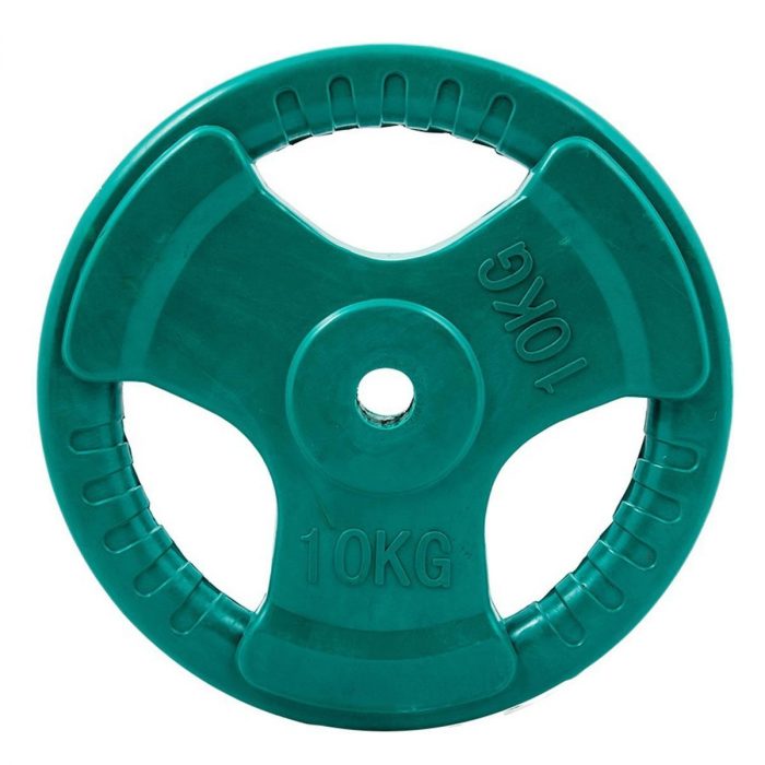 Диск обрезиненный 3 HANDLE цветной D26 мм PROFI-FIT 10 кг — изображение 1