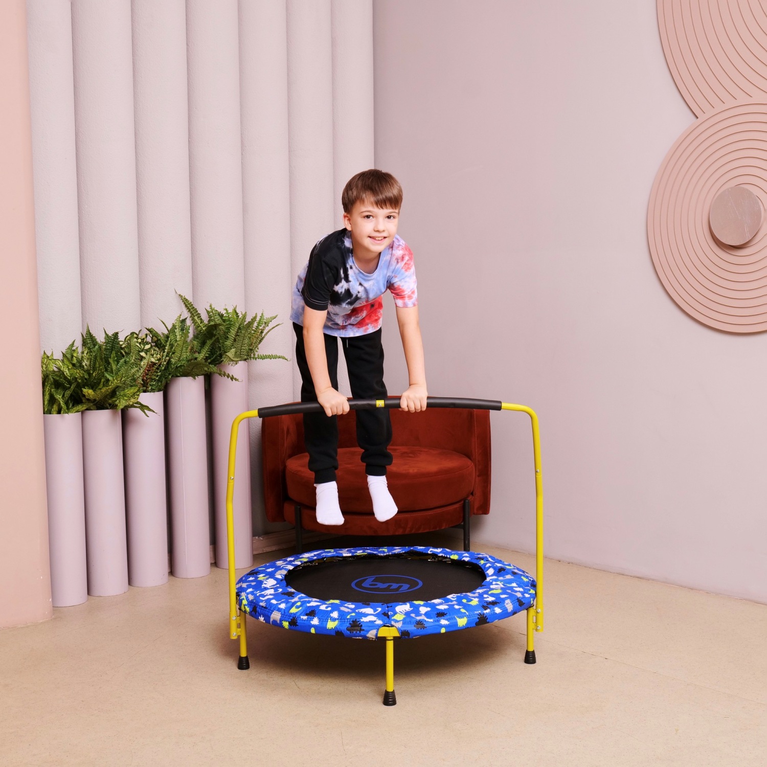 p1573357 Батут с поручнем DFC BOUNCE MASTER 36" Dino — изображение 9