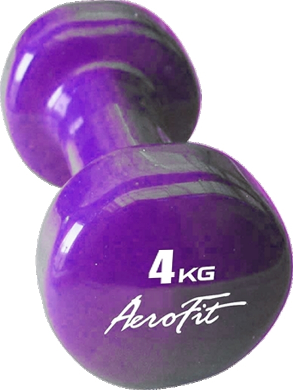 0l995e6x80rm1z6db7uls8hq32rgk8fz AeroFit AFVD4 гантели в виниловой оболочке 4 кг — изображение 1