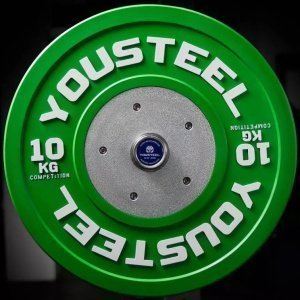 Диск соревновательный 10кг, зеленый