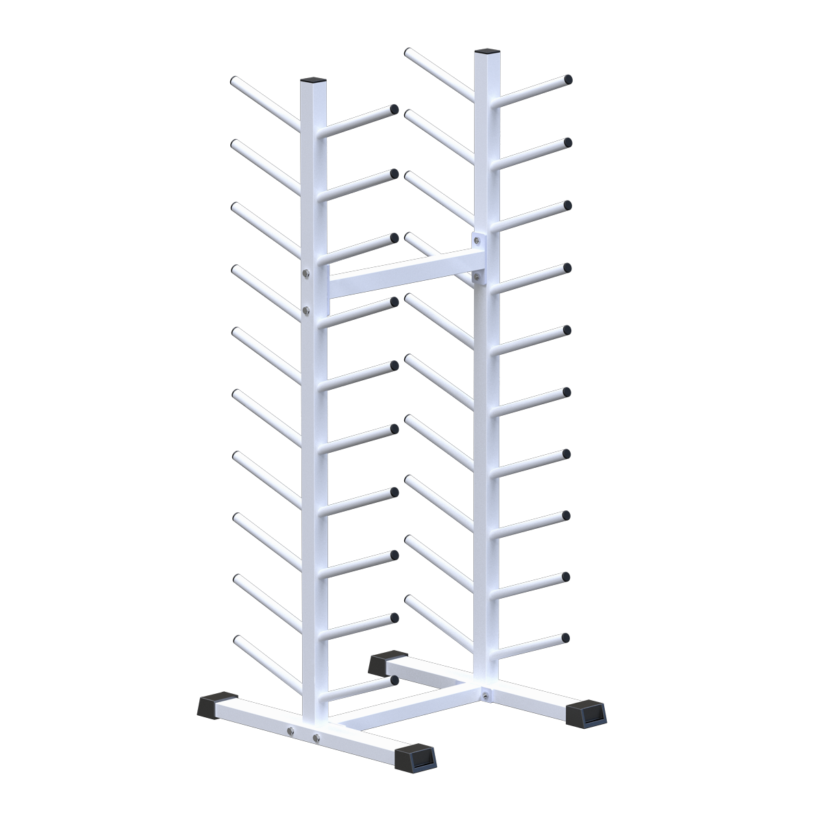 Стойка для бодибаров и грифов 10 уровней двухсторонняя