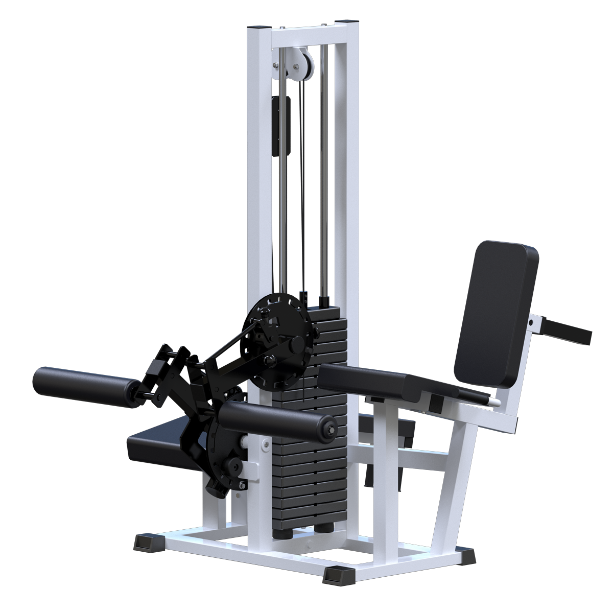 Разгибание ног сидя + Сгибание ног лежа (стек 100 кг)