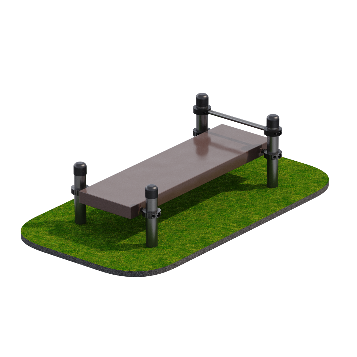 Скамья для поднимания туловища из положения лежа на спине