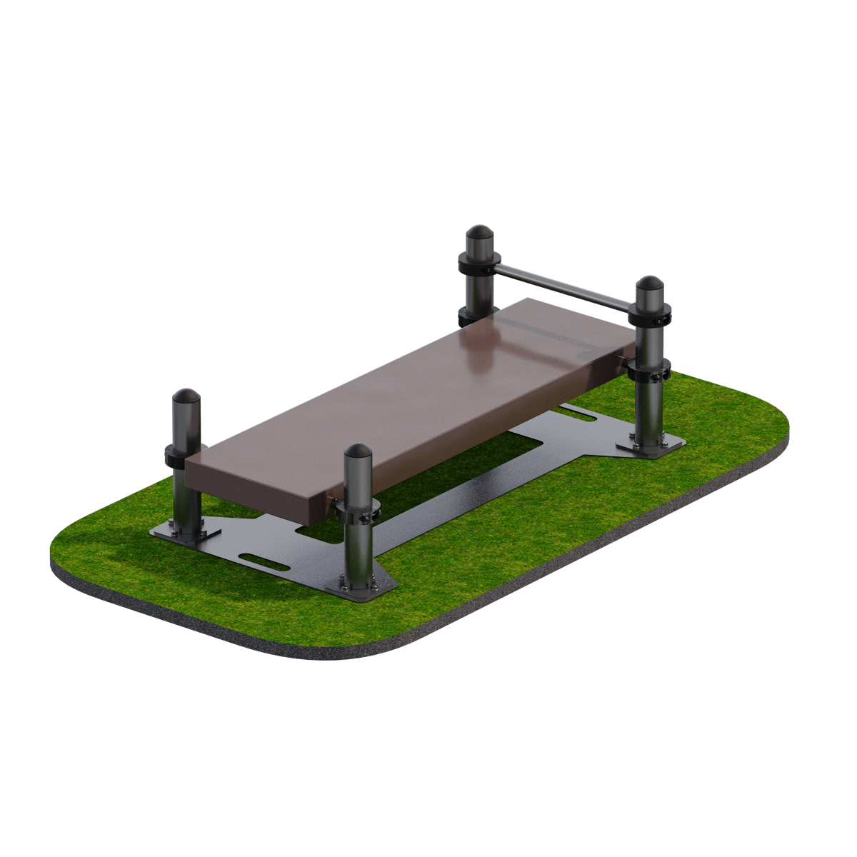 Скамья для поднимания туловища из положения лежа на спине