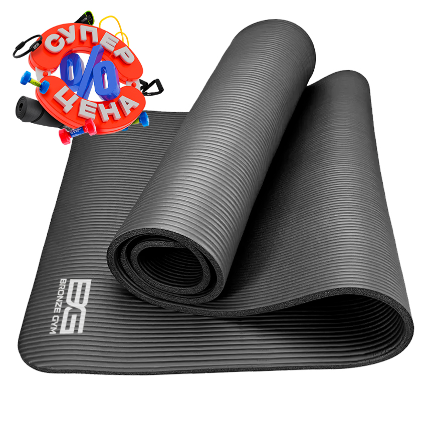 bg-fa-fm15_100 Коврик для фитнеса BRONZE GYM,173x61x1,5см. — изображение 1