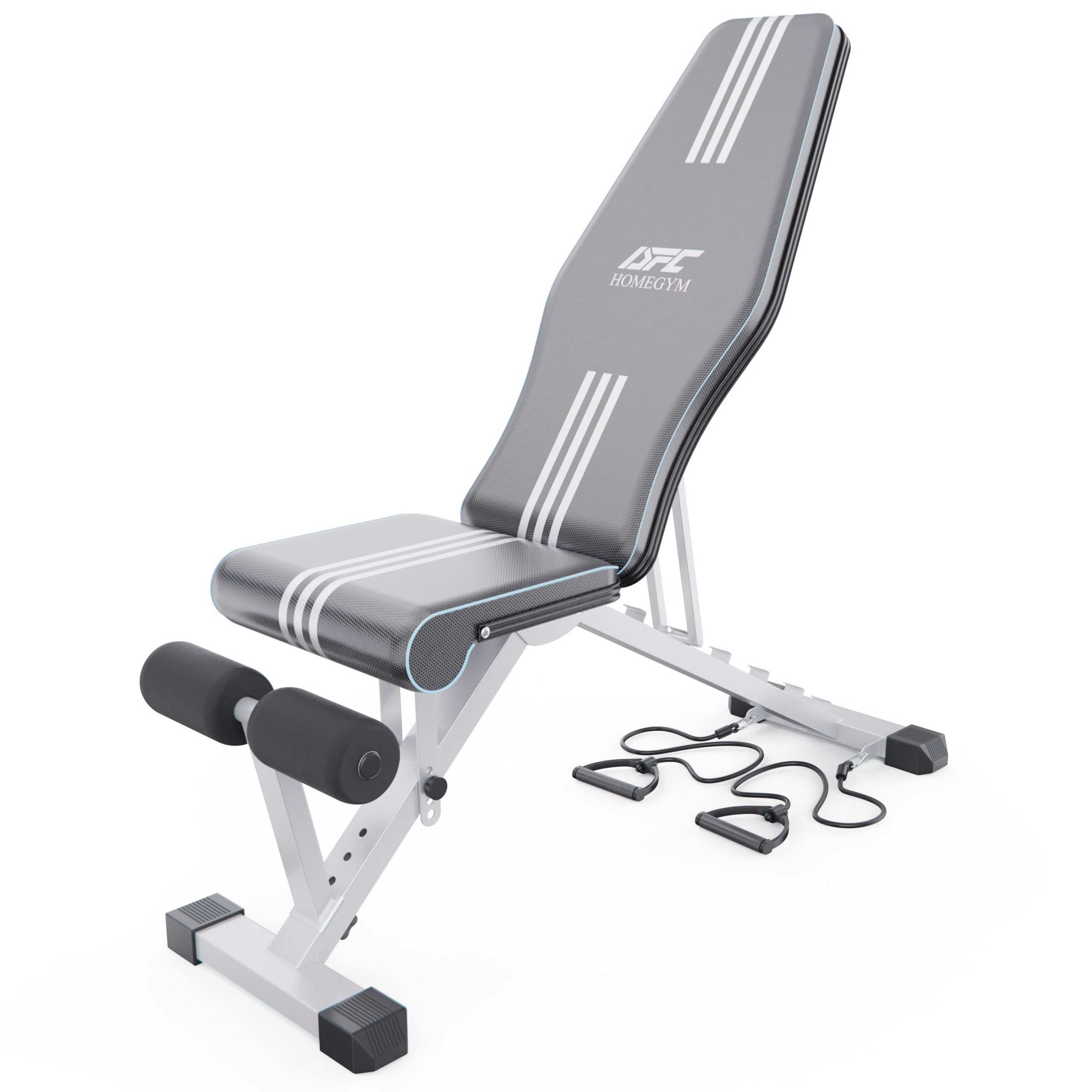 Скамья силовая универсальная DFC с эспандерами DT029