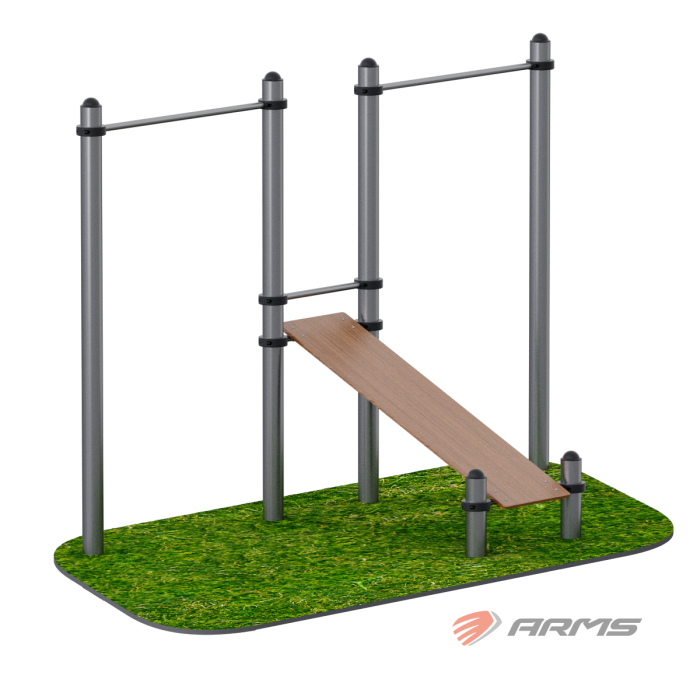 Скамья для пресса с турником