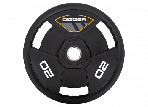 Диск олимпийский полиуретановый 3-х хватовый 20кг Hasttings Digger HD51C3A-20