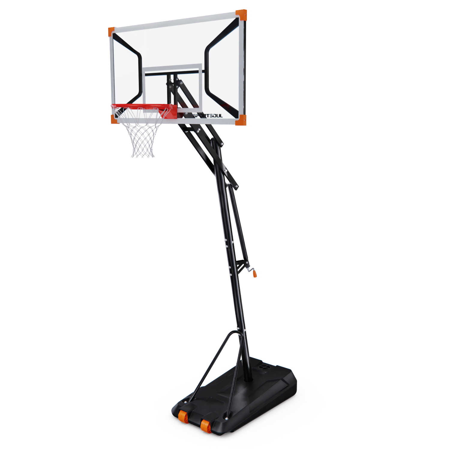 Баскетбольная мобильная стойка DFC SPORTSOUL, 137 х 84 x 0.3 см